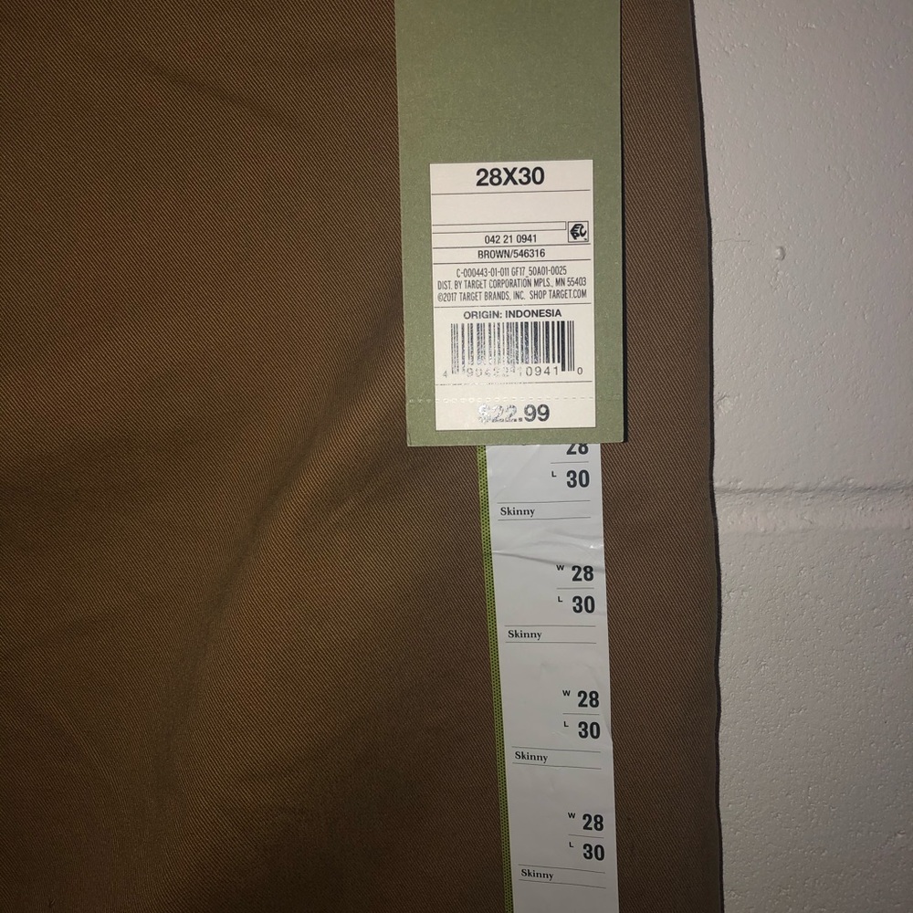 Goodfellow & Co Men’s Brown Skinny Jean